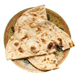 Tandoori Roti whole wheat flat bread isolated